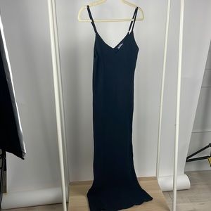 Black long sweater dress